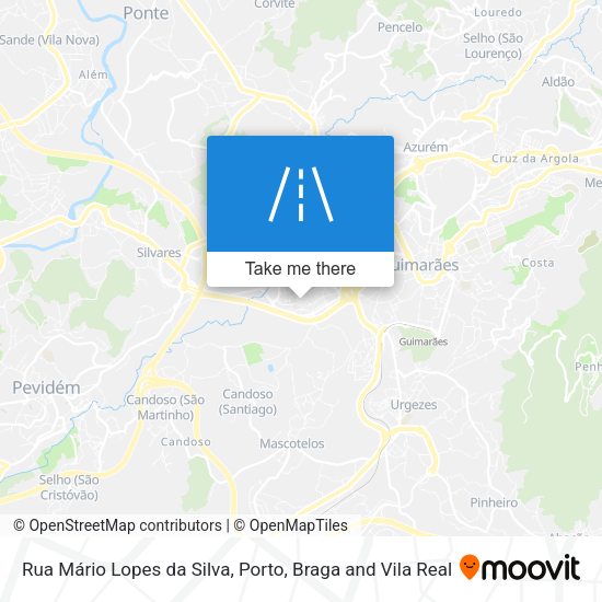 Rua Mário Lopes da Silva mapa