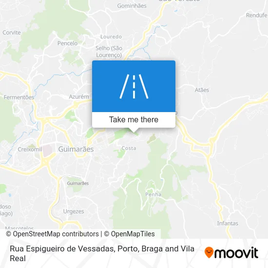 Rua Espigueiro de Vessadas map