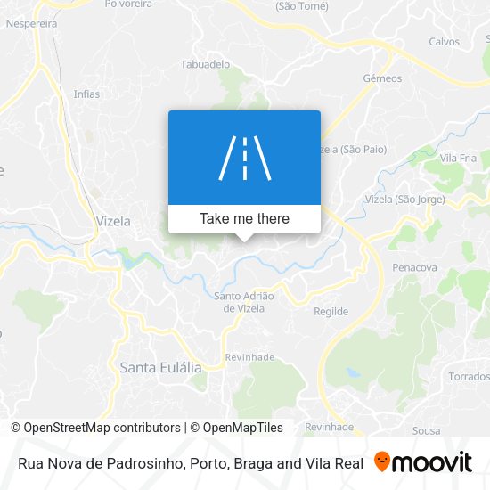 Rua Nova de Padrosinho map