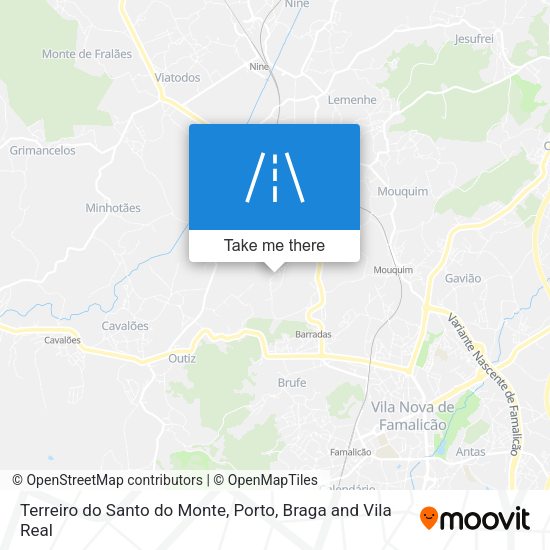 Terreiro do Santo do Monte map