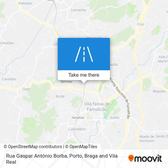 Rua Gaspar António Borba mapa