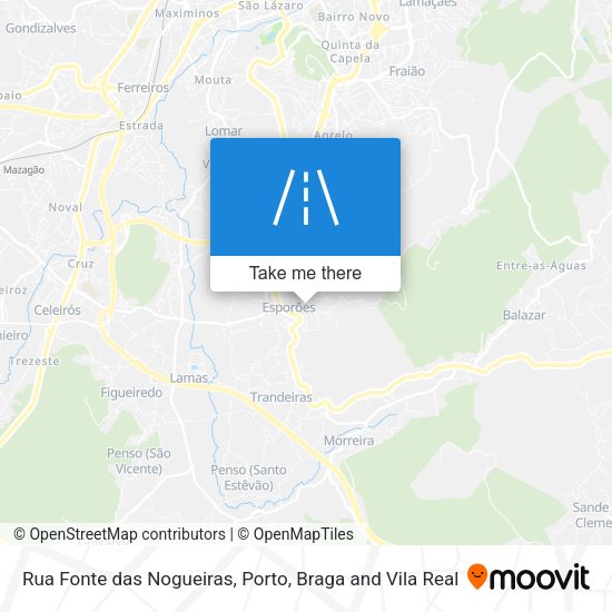 Rua Fonte das Nogueiras map