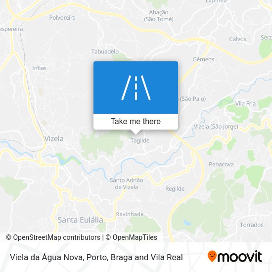 Viela da Água Nova map