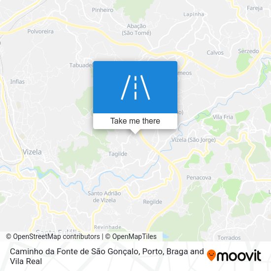 Caminho da Fonte de São Gonçalo map
