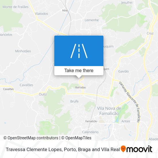 Travessa Clemente Lopes mapa
