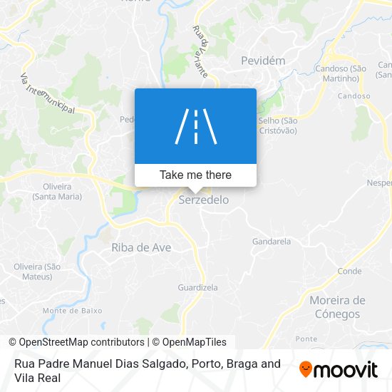 Rua Padre Manuel Dias Salgado mapa