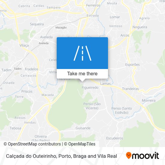 Calçada do Outeirinho map