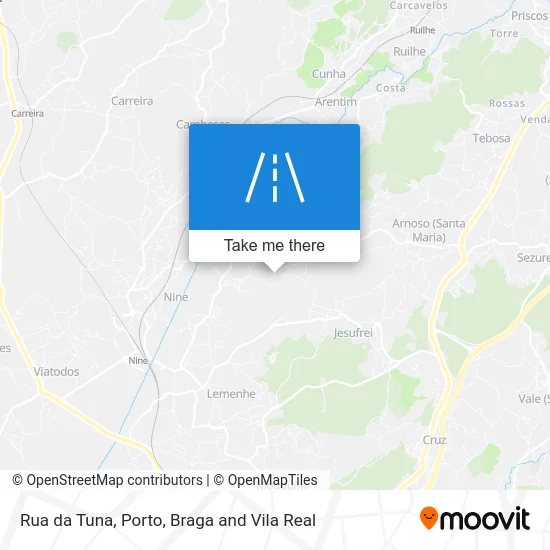 Rua da Tuna map