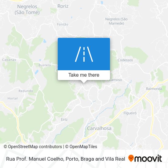 Rua Prof. Manuel Coelho mapa