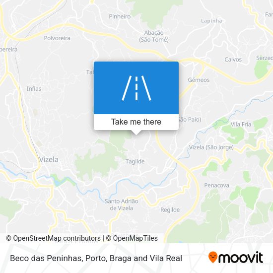 Beco das Peninhas mapa