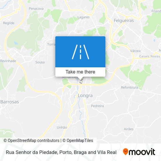 Rua Senhor da Piedade mapa