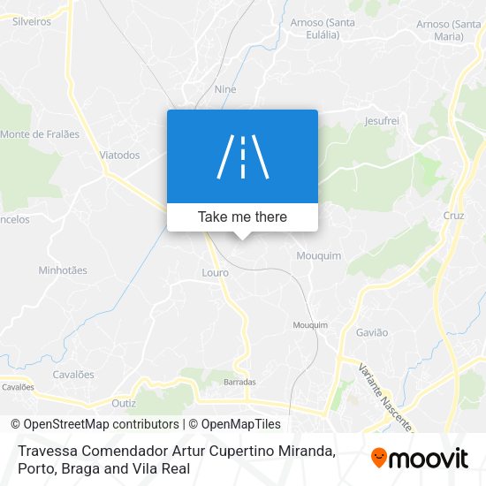 Travessa Comendador Artur Cupertino Miranda mapa