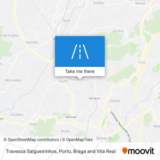 Travessa Salgueirinhos mapa
