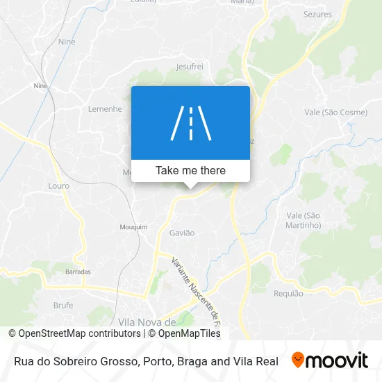 Rua do Sobreiro Grosso map