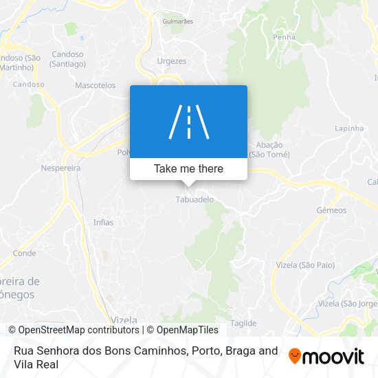 Rua Senhora dos Bons Caminhos map