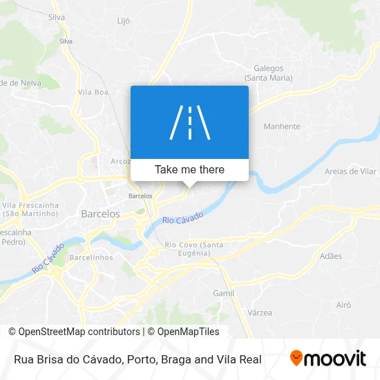 Rua Brisa do Cávado map