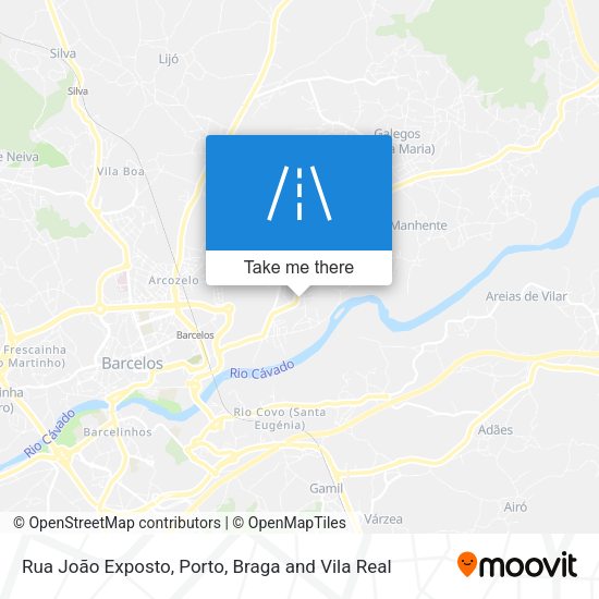 Rua João Exposto mapa