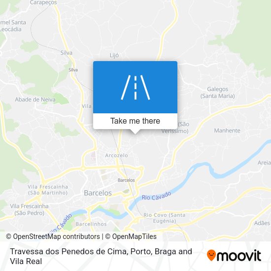 Travessa dos Penedos de Cima mapa