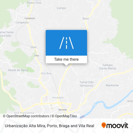 Urbanização Alta Mira map