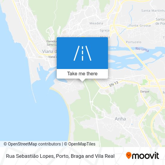 Rua Sebastião Lopes mapa