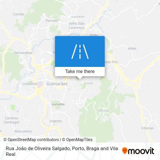 Rua João de Oliveira Salgado mapa