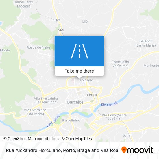 Rua Alexandre Herculano mapa