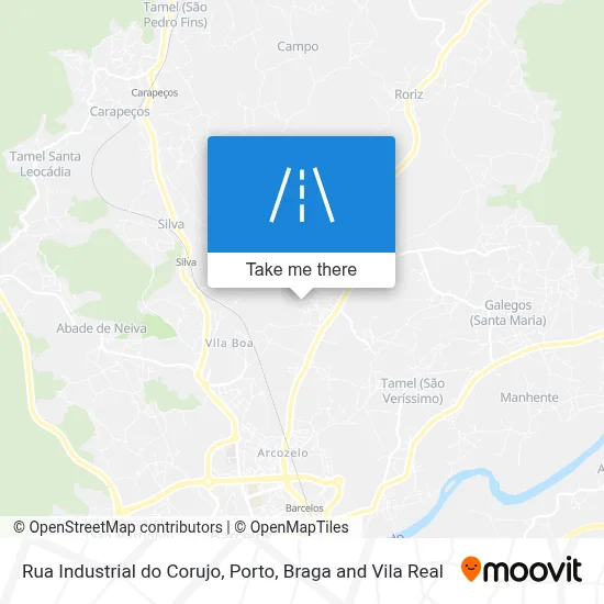 Rua Industrial do Corujo map