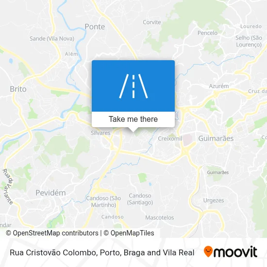 Rua Cristovão Colombo map