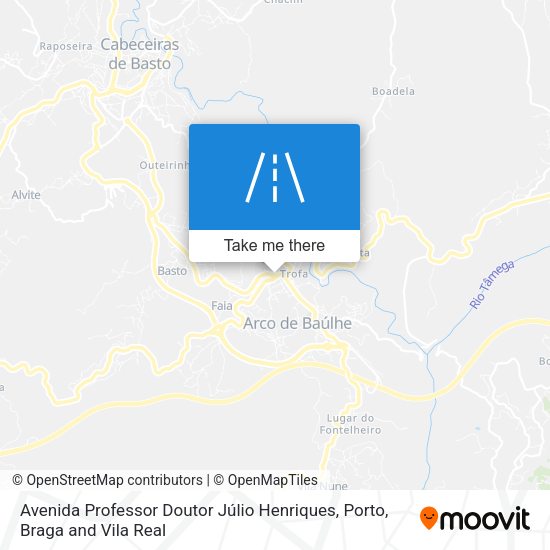 Avenida Professor Doutor Júlio Henriques map