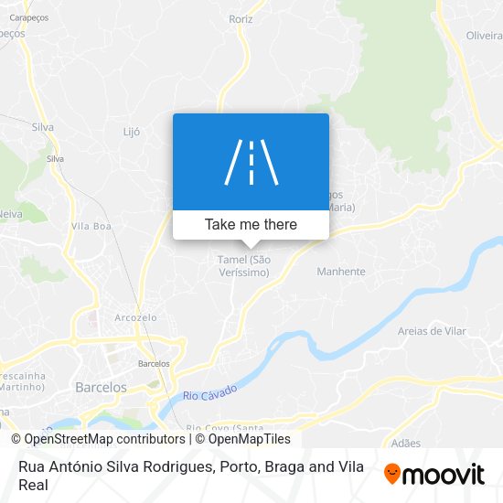 Rua António Silva Rodrigues mapa