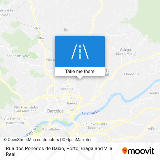 Rua dos Penedos de Baixo map