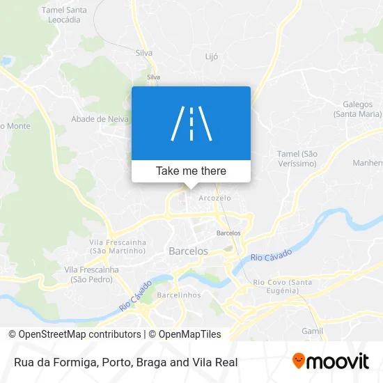Rua da Formiga map