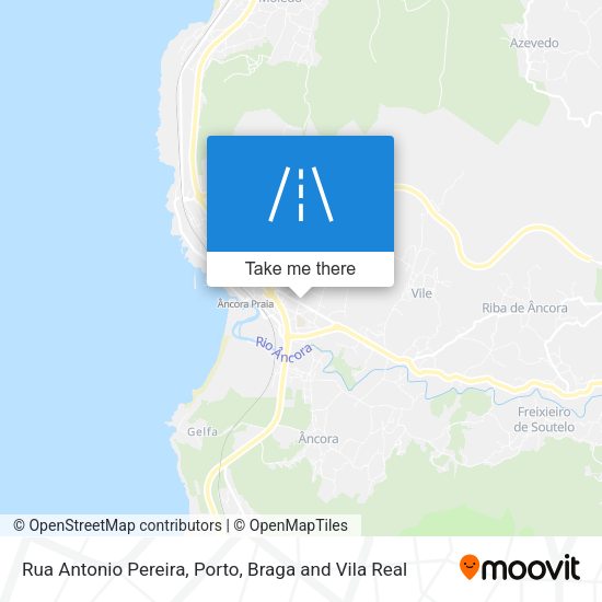 Rua Antonio Pereira mapa