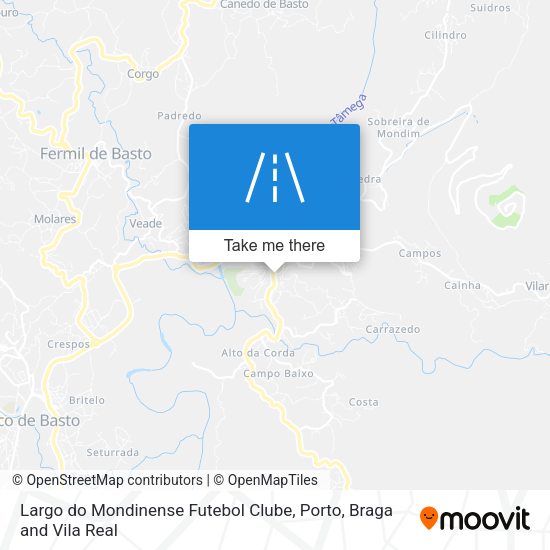 Largo do Mondinense Futebol Clube map