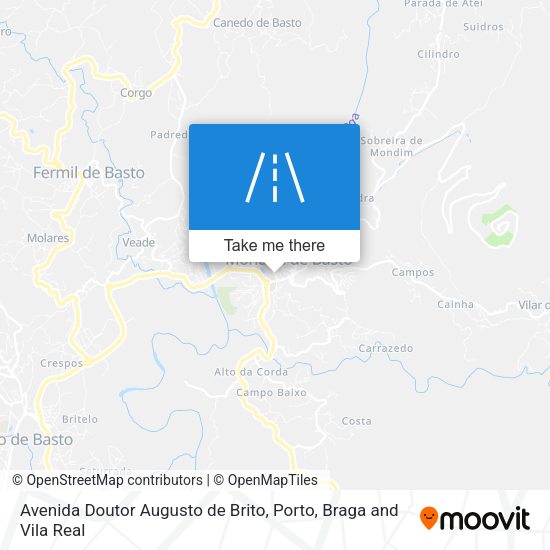 Avenida Doutor Augusto de Brito map