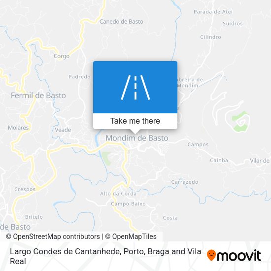 Largo Condes de Cantanhede mapa