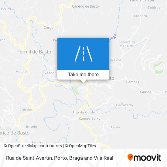 Rua de Saint-Avertin mapa