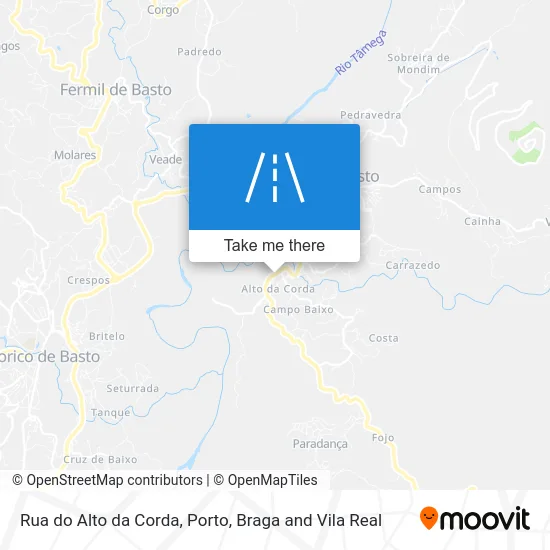 Rua do Alto da Corda map
