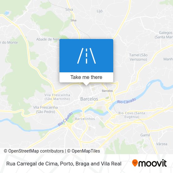 Rua Carregal de Cima mapa