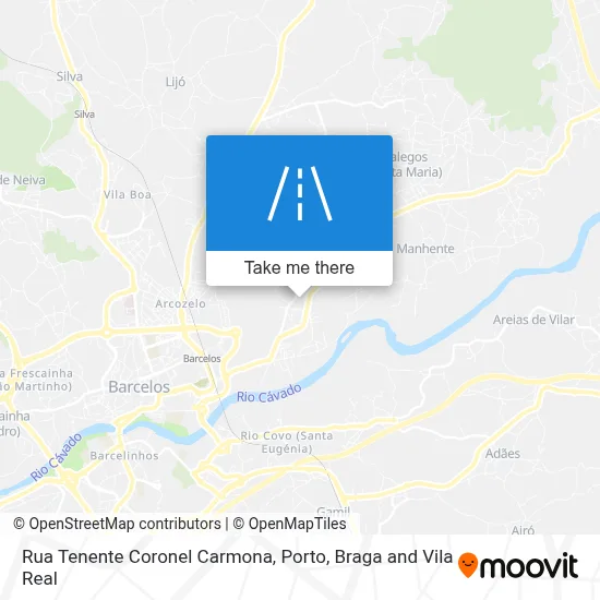 Rua Tenente Coronel Carmona map