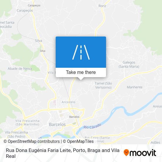 Rua Dona Eugénia Faria Leite mapa