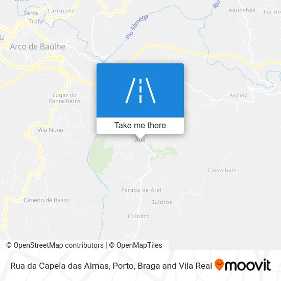Rua da Capela das Almas map