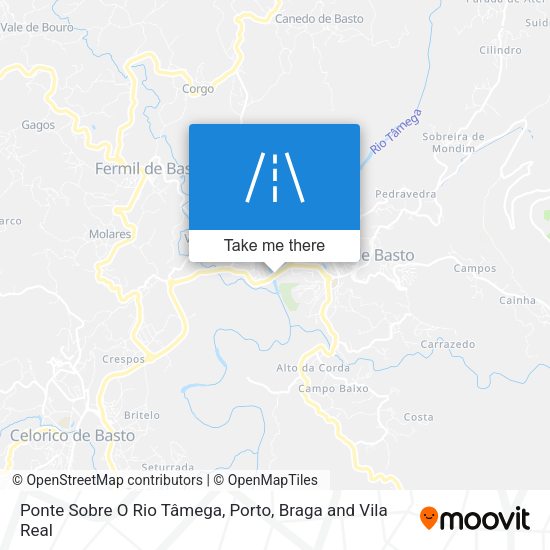 Ponte Sobre O Rio Tâmega map