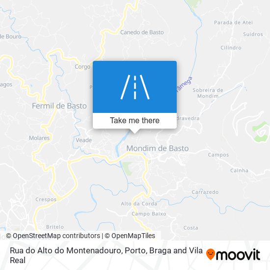 Rua do Alto do Montenadouro map