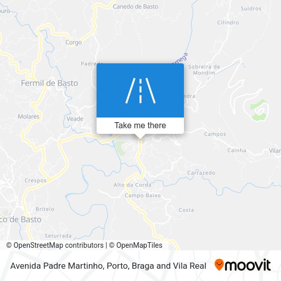 Avenida Padre Martinho map