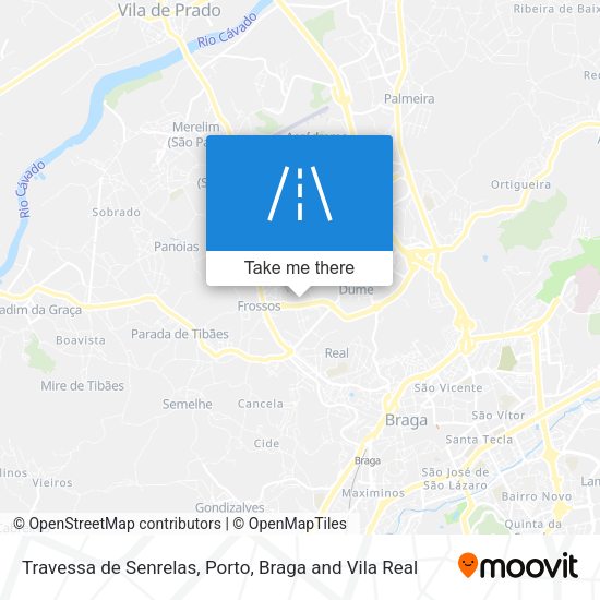 Travessa de Senrelas mapa