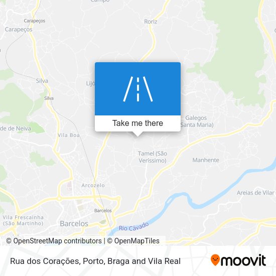 Rua dos Corações map