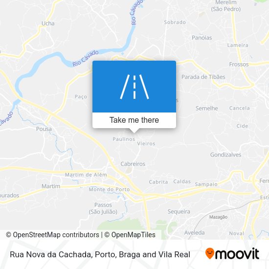 Rua Nova da Cachada map