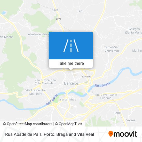 Rua Abade de Pais mapa
