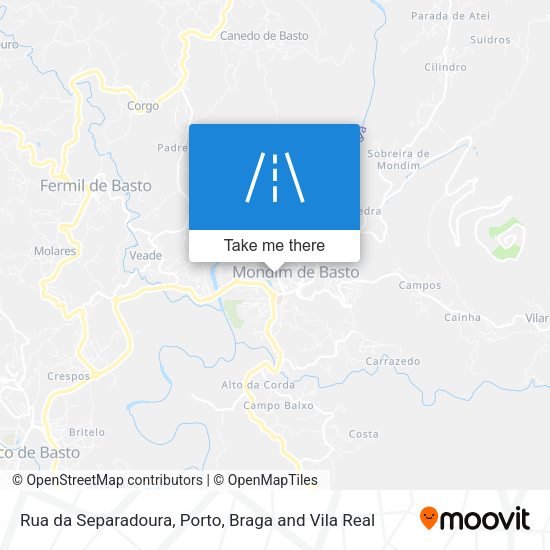 Rua da Separadoura map